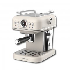 Primo PREM-40445 Μηχανή Espresso 1050W Πίεσης 20bar Ιβουάρ-Chrome